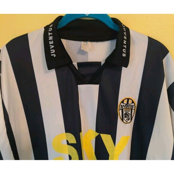 Vtg Juventus Football Soccer Trezeguet Jersey Sky Sport Futbol Italia FC Sz XL - Picture 2 of 11